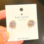 Kate Spade Earrings Brilliant Statements Tri-prong Studs Photo 2