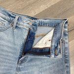 EXPRESS  Conscious Edit Straight Ankle High Rise Jeans Blue 4 Distressed‎ Photo 5