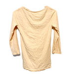 J.Crew  Shirt Women Size XS Blouse 100% Cotton Pale Orange 3/4 Sleeve V Neck Photo 3