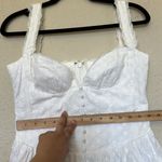 House Of CB  ‘Brigitte White Cotton Broderie‎ Anglais Corset Mini Dress NWOT sz M Photo 8