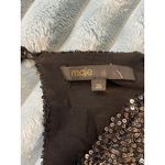 Maje  Sequin Wrap V Neck Long Sleeve Mini Dress Metallic Sparkle Party Size M Photo 6