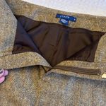 J.Crew Vintage 90s Size 8-10 Tan Wool Tweed Skirt Pencil Mini Knee Length Lined Photo 5