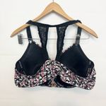 Cacique  Boost Plunge Floral Lace Back Padded Underwire Bra. Size 42D Photo 2