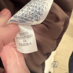 Lands' End  Puffer Coat Jacket Womens L Brown Down Fill Longline Winter Quilted Photo 5