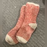 BEARPAW Pink and Cream Fuzzy Socks Photo 1