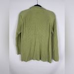 Sigrid Olsen  Green Ribbed Women's Sweater Photo 3