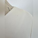 Tov White Sweatshirt Top Sheer Bottom Skirt sz 40 Dress With Slit Photo 4