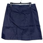 Gap  size 12 womens blue pencil skirt zip close back not lined no pockets Photo 9