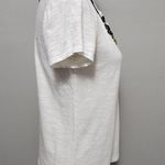 Chico's  Natalia white beaded necklace tee size 0 (small) Photo 3