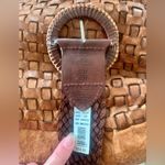 American Eagle NEW  Leather Brown Braided Belt Photo 2