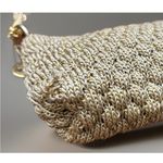 The Sak Original Crochet Knit Purse Gold Woman's Shoulder Bag Handbag metallic Photo 7