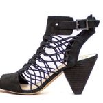 Vince Camuto Black Cage Heeled Edgy Sandals Size 9 Photo 1