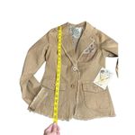 Love Stitch Embroidery Patch Distressed Tan Jacket Size Small NWT Photo 8