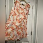 Kaari Blue NWOT  Size M Sleeveless Ruffle Tassel Flowy White Tropical Mini Dress Photo 3