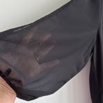 Lulus NWT  Shifting Dears Black Shear Long‎ Sleeve Dress Women's Size 1X Photo 4