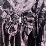 Vintage 80s Steppin Out Strapless Black Cocktail Dress Bow Rhinestone 3 Satin Size undefined Photo 13