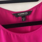 EXPRESS  WOMEN XS HOT PINK SLEEVELESS TOP WITH SLIT OPEN BACK SHEER MATERIAL Photo 1