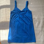 Everlane  Clean Cotton A-Line Mini Shift Dress in Blue Size 12 NWT Photo 2