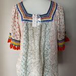 Anthropologie Maeve Paolina Tasseled Blouse Photo 8