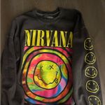Urban Outfitters Grey Nirvana  Crewneck Photo 2