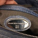 Francesco Biasia Blue Leather Hobo 2 Way Convertible Shoulder Messenger‎ Bag Photo 7