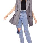 Nasty Gal NWOT  Five O'Clock Somewhere Longline Blazer Herringbone Size 6 Photo 1