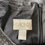 Cache 100% Leather Black Mini Skirt Photo 5