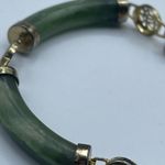 Vintage Chinese character jade bracelet Green Photo 5