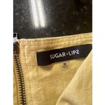 Sugar Lips Sugar + Lips Crop Top Mustard Sz Med Puff Sleeve Zip Back Boho Vibes Photo 1