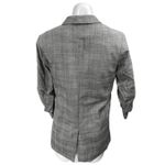 H&M  Gray Plaid Long Sleeve Shaw Collar Pocket Open Blazer Coat Jacket Size 2 Photo 1