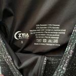 Zyia  Active Black Reflective Mirage Light N Tight Cross Strap Sports Bra Size S Photo 4