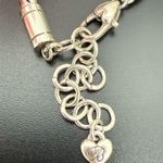Brighton Retired  Silverplated Bibi Heart Necklace Chunky Chain 60g. Photo 13
