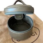 Gucci Vintage Lambskin with Suede Interior Olive Green Jewelry Mini-bag Photo 6