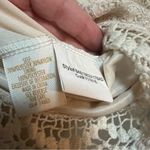 Adiva Blouse Cream White Lace Crochet Hem Boatneck Dolman PL Size undefined Photo 8