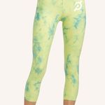 Peloton  Cadent Capri Yellow and Green Tie-Dye Leggings Sporty Yoga Size XS NWT Photo 7
