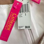 Catherine Malandrino  Pencil Skirt 8 Beige Brown Print Lined Back Slit Zipper New Photo 4