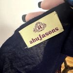 Ahujasons Floral Embroidered Scarf One Size Blue Photo 3