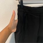 Boden Black Pleated Front Pull On Slim Straight Leg Trousers Contemporary‎ 8P Photo 2