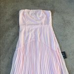 Lulus Celebratory Aesthetic Blush Pink Pleated Strapless Maxi Dress SIZE M Size M Photo 1