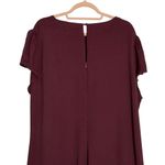 Reformation  Burgundy Frasier Crewneck Midi Dress Womens 22 Photo 6