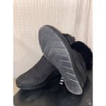 DKNY Women's US 8.5 Wedge Heel Zip Up Ankle Boot Black Faux Fur Comfortable Photo 3