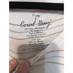 Coral Bay Missy Women's Large Striped Top, Round Neck, 3/4 Sleeve Striped Blouse Photo 2