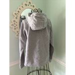 Under Armour  Medium Gray White Cowl Neck Logo Hoodie  Sweat shirt pullover Photo 3