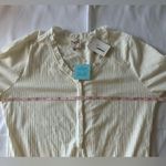 Hayden  By Los Angeles Ivory  Short Sleeve Bodysuit Women's Size 2XL Photo 3