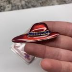 Lot Of 2 Costume Jewelry Brooch Pins Red Hat Photo 9