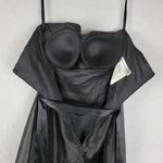 Dessy Collection Dress 4 Black Strapless Bow Tie Belt A Photo 8