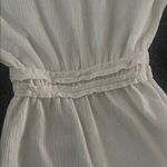 ZARA  Textured Cream Jumpsuit Elastic Waist Wide Leg (Fits XS/S) (13-14 girls) Photo 5