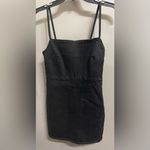 ZARA NWT Women’s Black Denim TRF Mini Dress. Size Small Photo 1