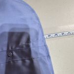 J.Crew  Slim-fit drapey button down‎ shirt luster crepe satin blue Size 6 Small Photo 9