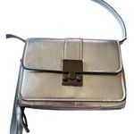Sondra Roberts SQUARED Super cute silver metallic look crossbody bag Photo 1